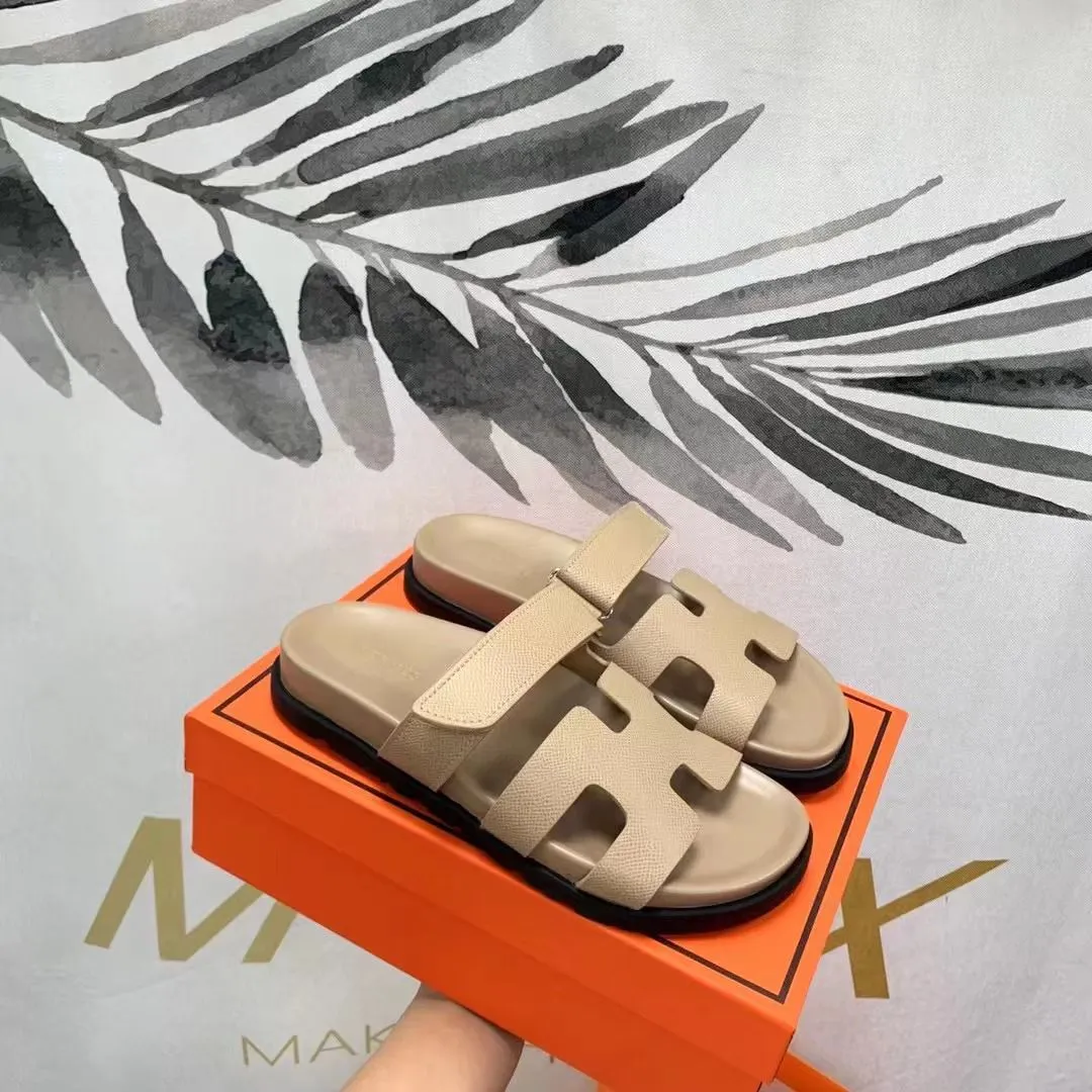 𝐇 leather Chypre Sandals