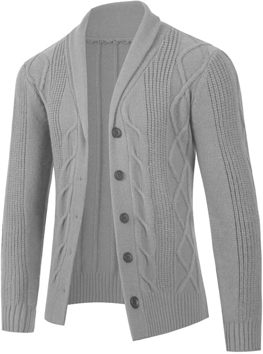 2024 Men's Shawl Collar Cardigan Sweater Multi-Color Thicken Soft Coats Button Down Knitted Sweaters Jackets with Pockets