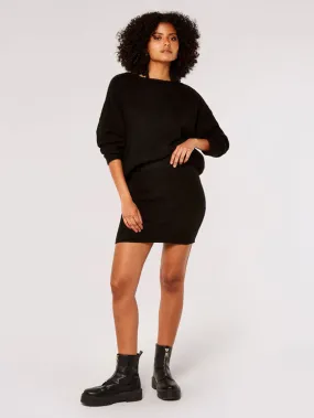 Boucle Knit Mini Skirt