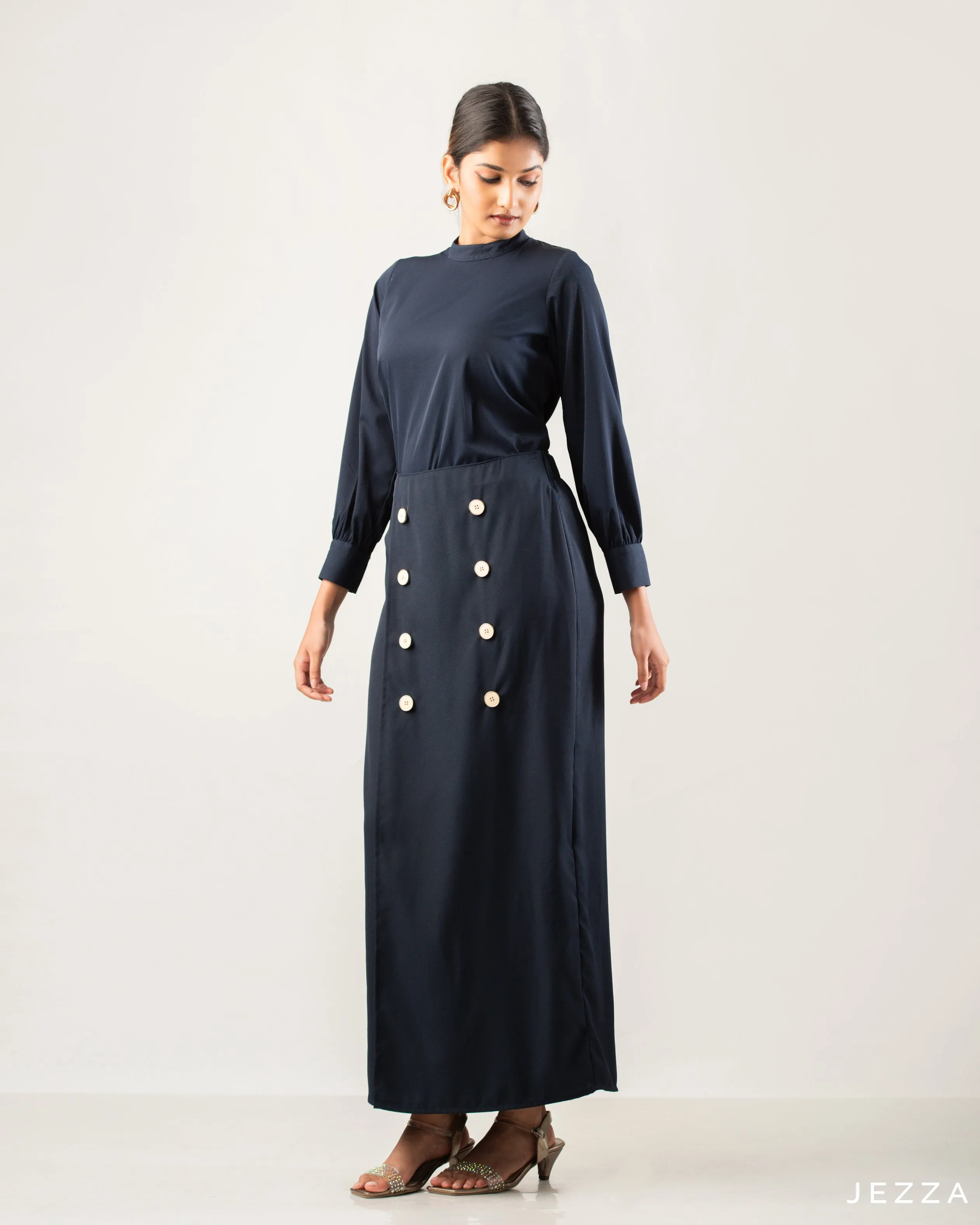 Chic Polyester Top and Skirt Set 59421/54802