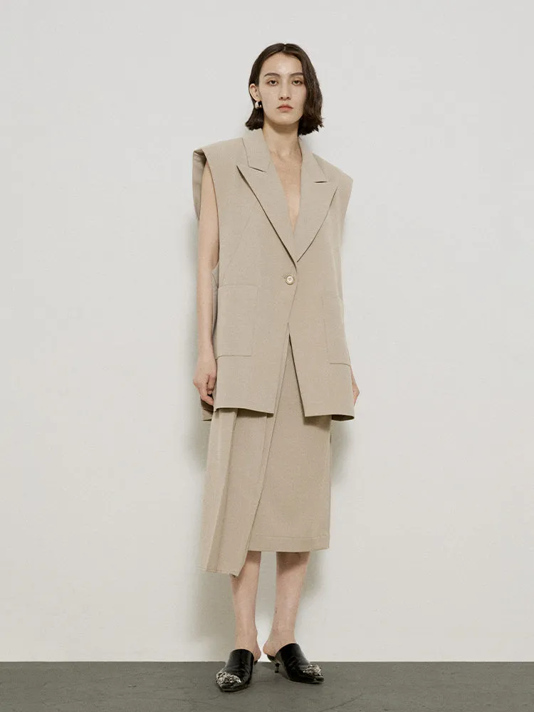 Classy Asymmetry Simple Chic Long-Skirt