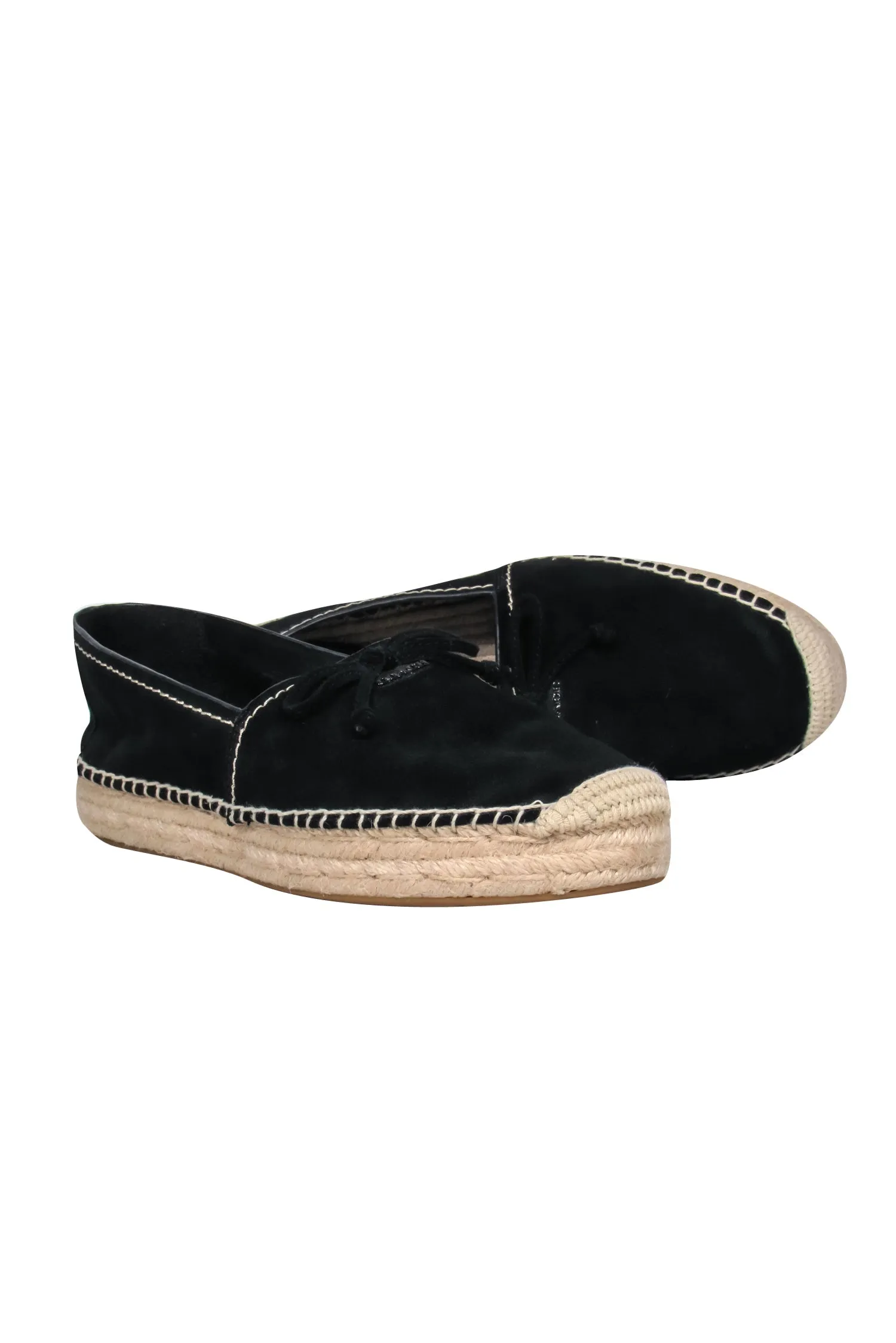 Coach - Black Suede Espadrilles w/ Bow Sz 9