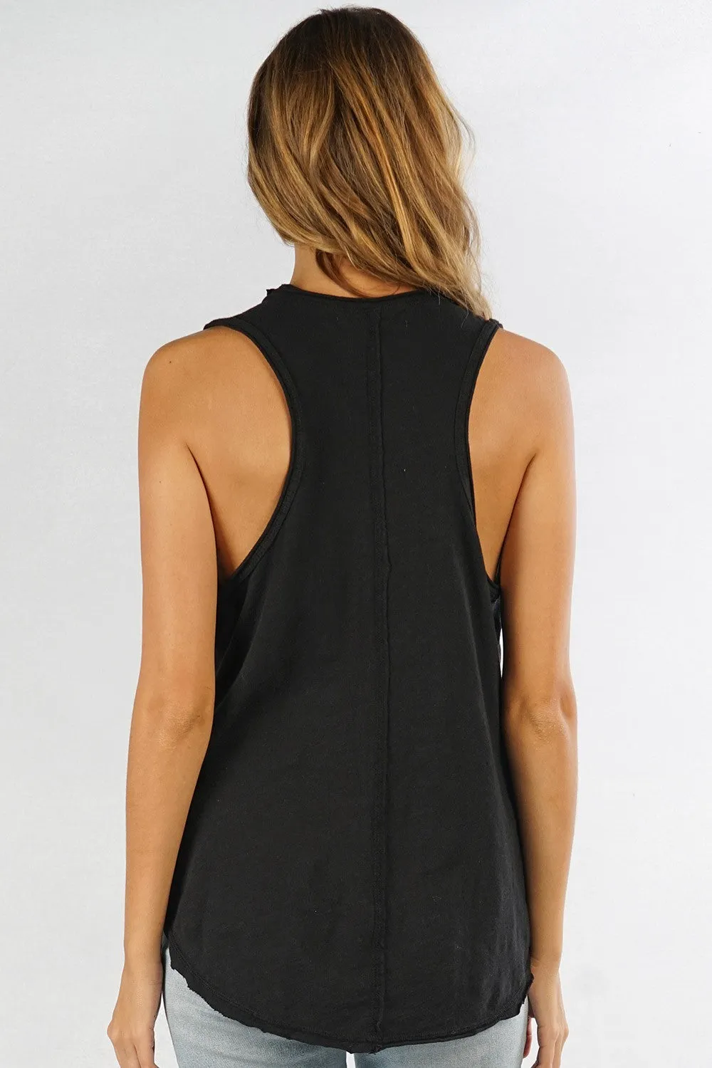 Cotton Slub Basic Knit Sleeveless Top