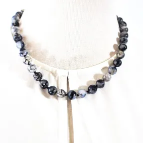 Dragon Eye Agate Beaded Necklace