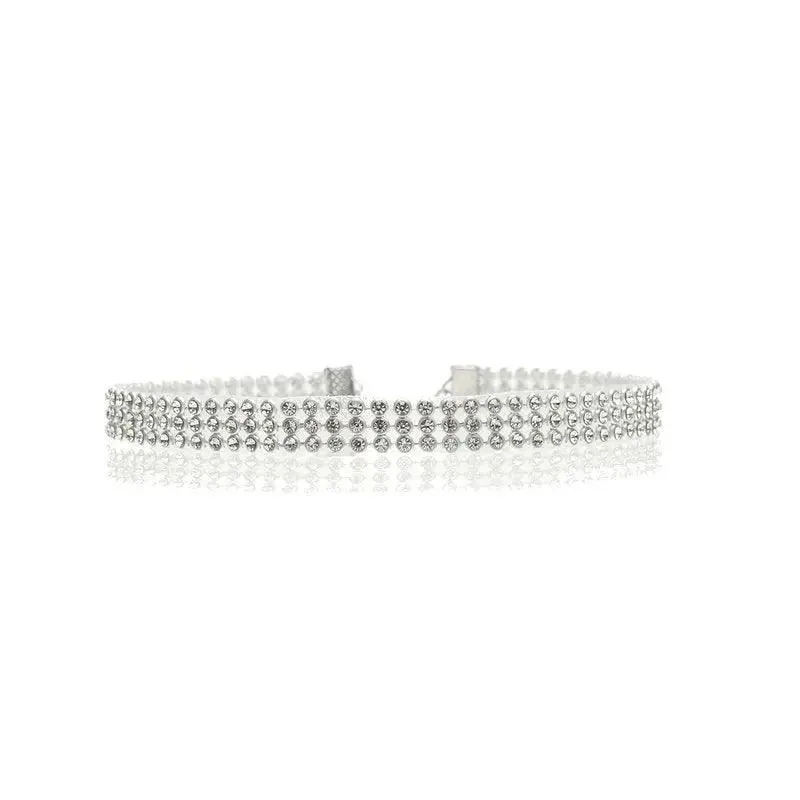 Elegant Rhinestone Choker Necklace