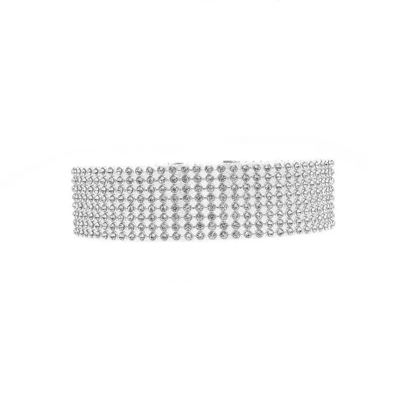 Elegant Rhinestone Choker Necklace