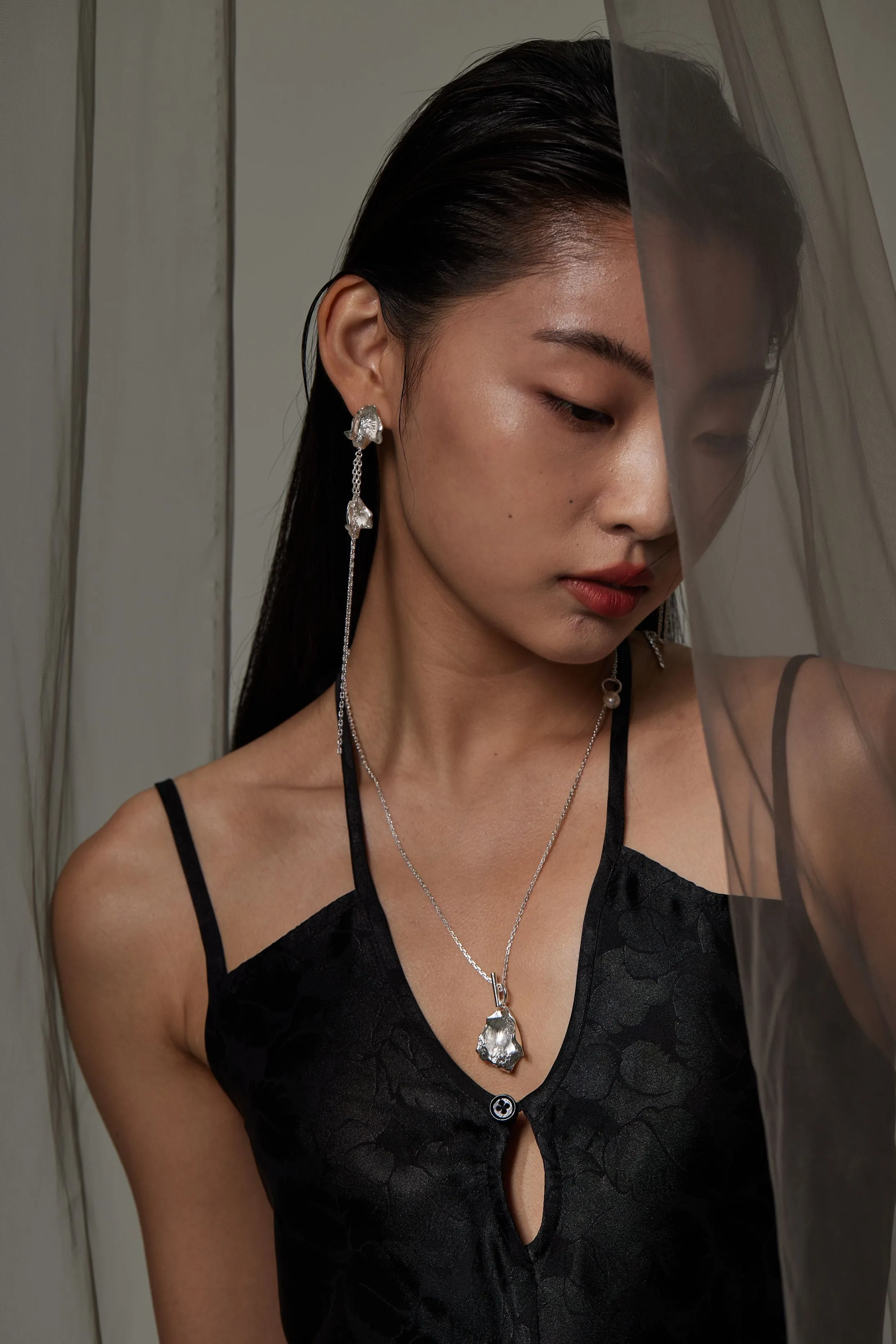 Faded Petal Pendant Necklace