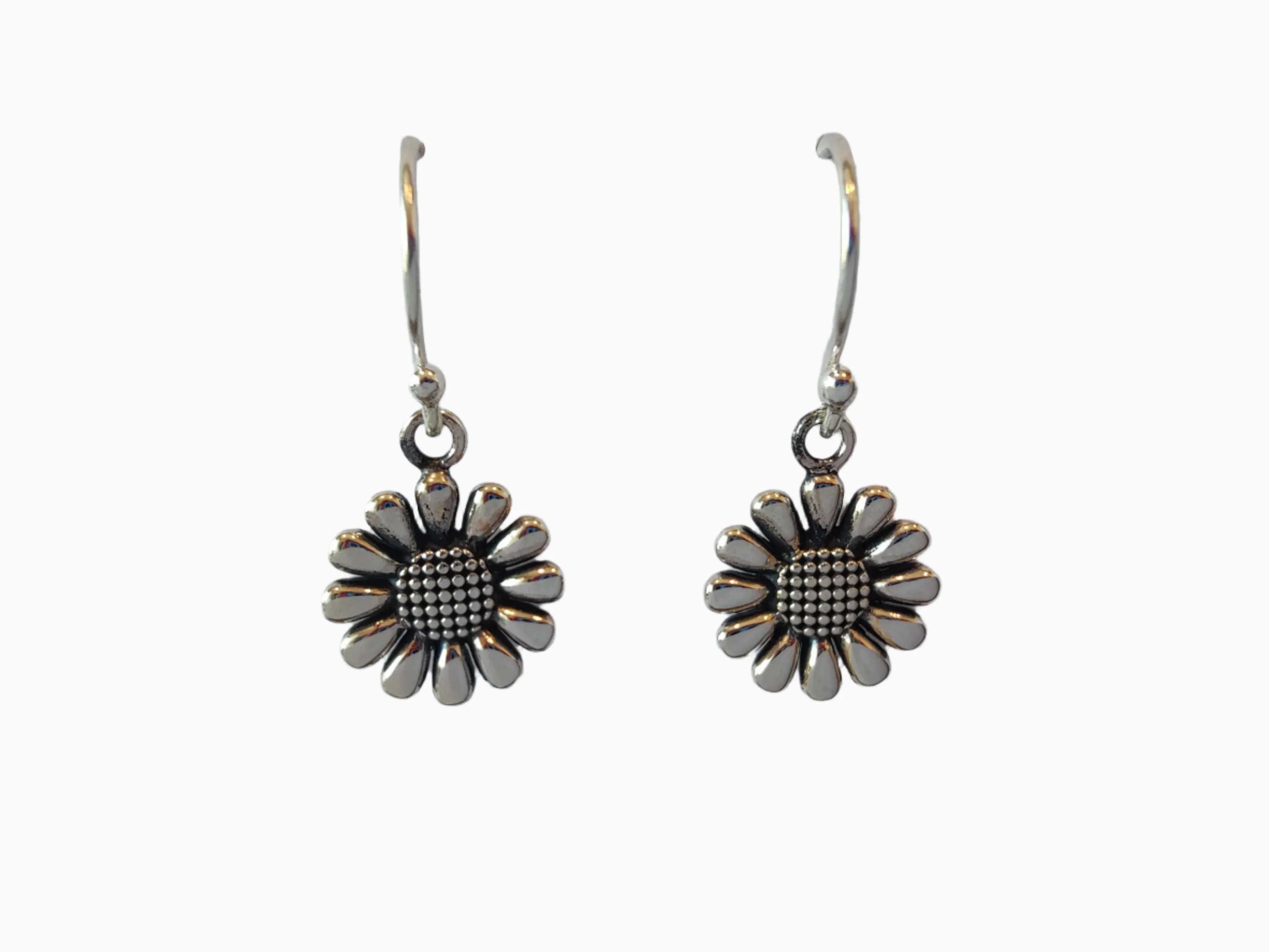 Flower Earrings - 925 Sterling Silver