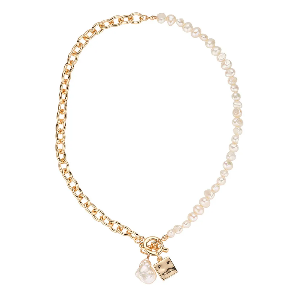 Freshwater Pearl & Charms Necklace