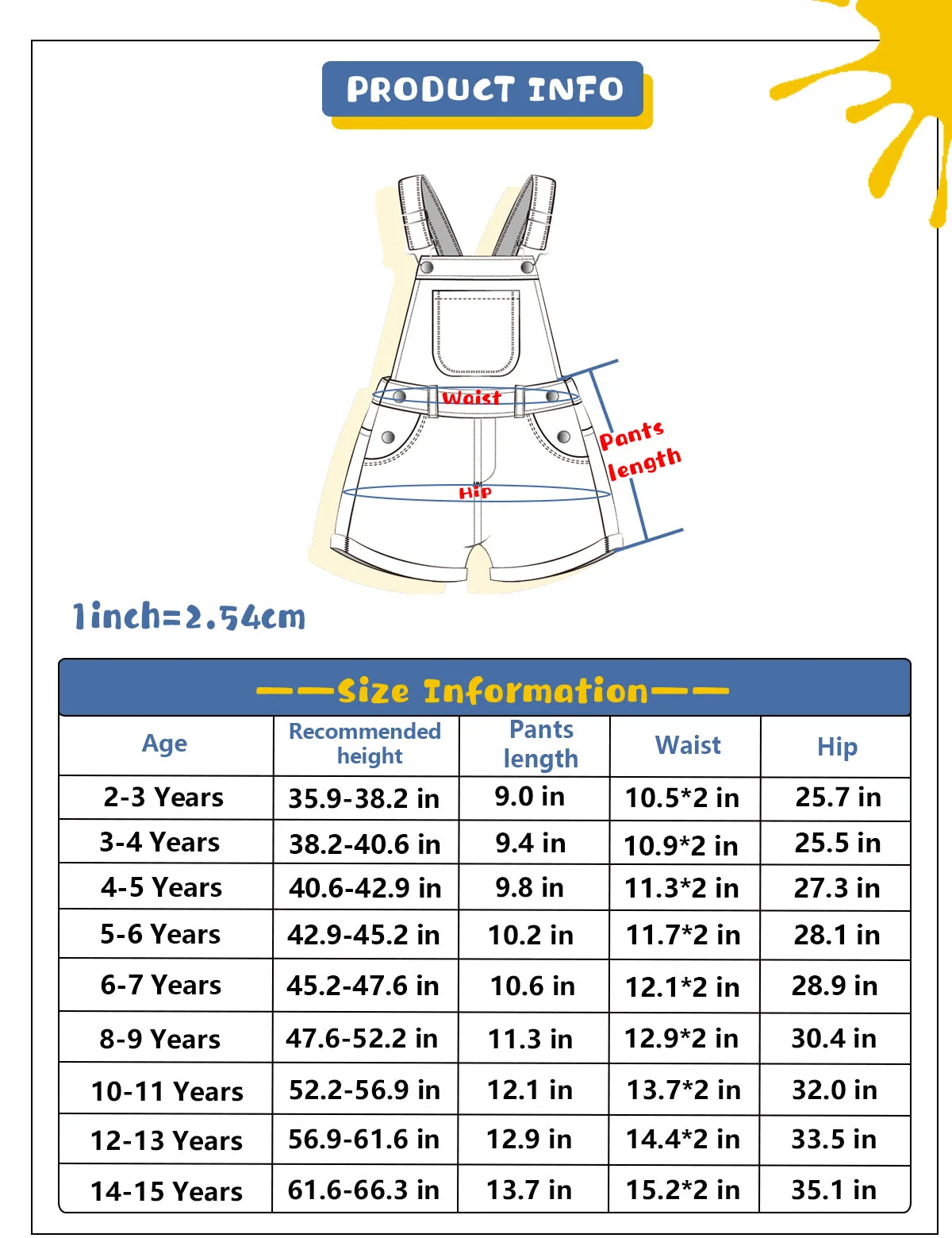 Girls Jeans Overalls Ripped Denim Shortalls