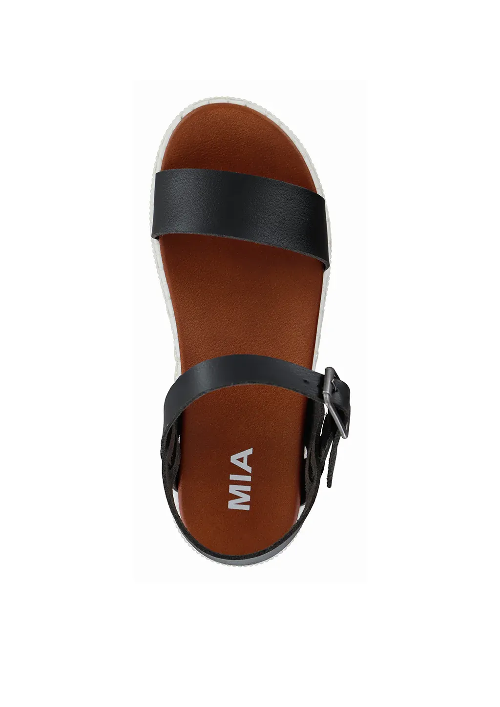 Hayley Platform Black Sandal