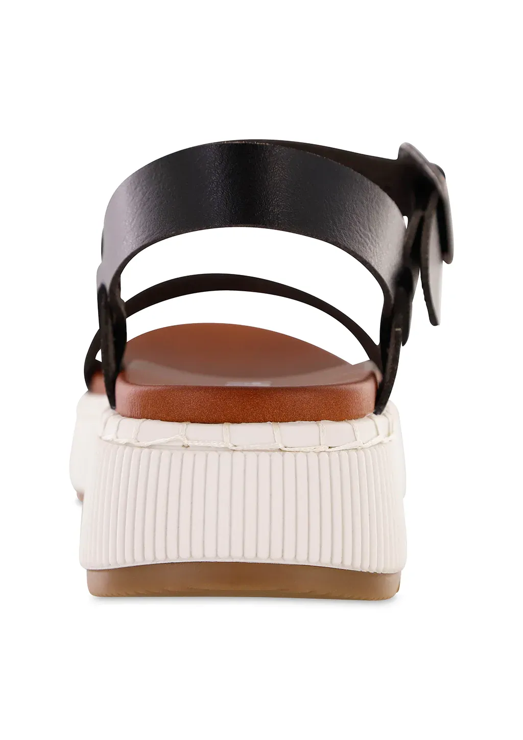 Hayley Platform Black Sandal
