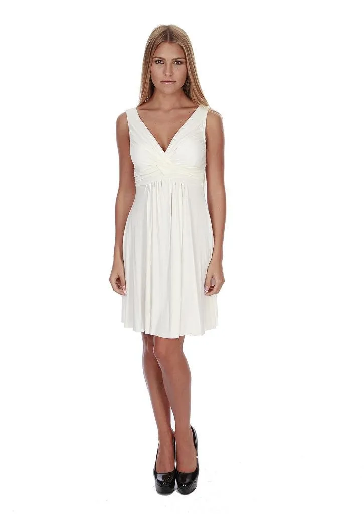 Hollywood Star Fashion Women's Knee Length Dress With Padded Bra
