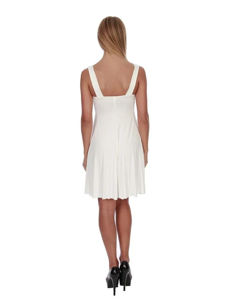 Hollywood Star Fashion Women's Knee Length Dress With Padded Bra