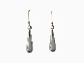 Long Oval Earrings - 925 Sterling Silver