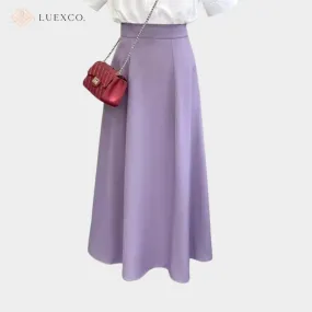 Luexco Pleated A-line Commuter Skirt