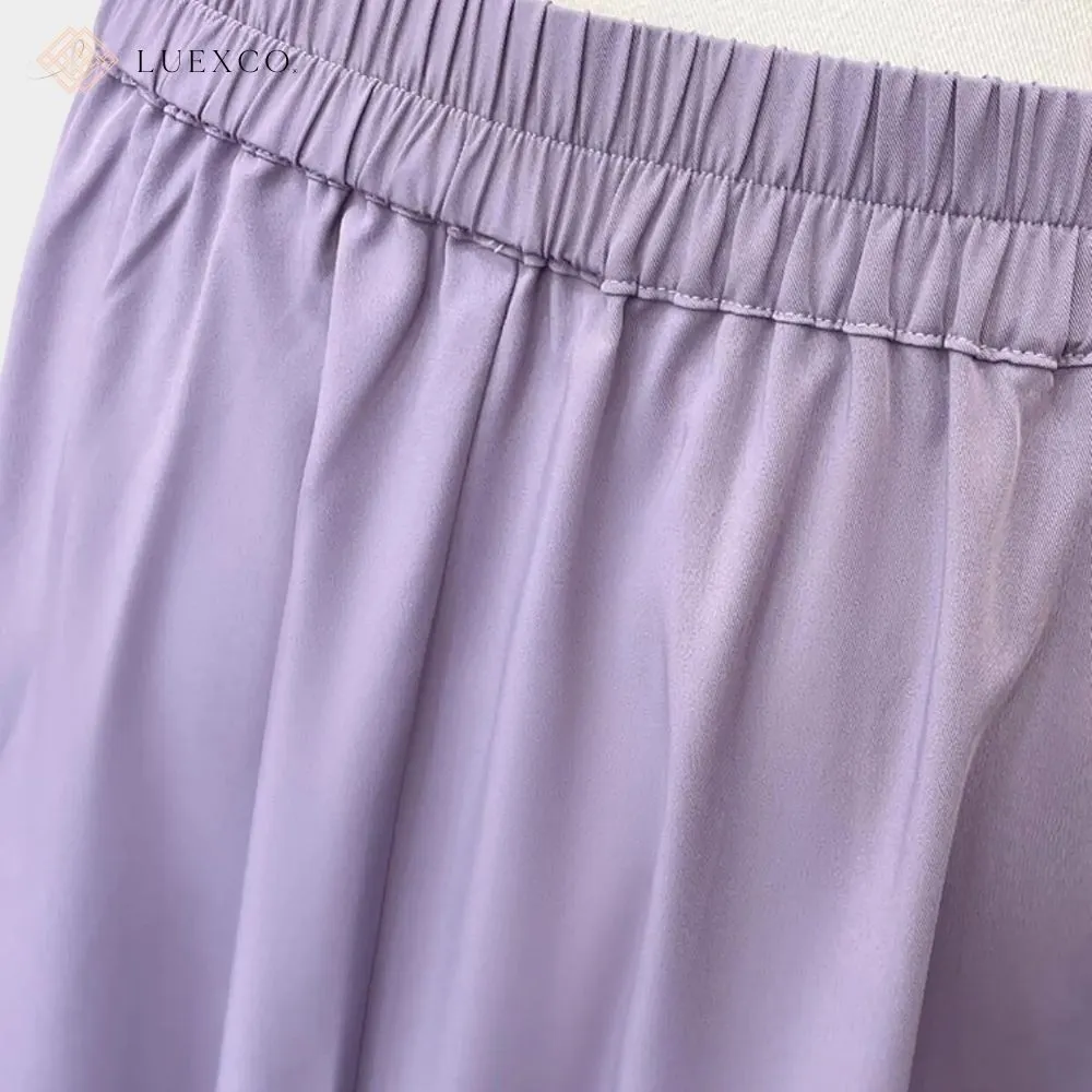 Luexco Pleated A-line Commuter Skirt