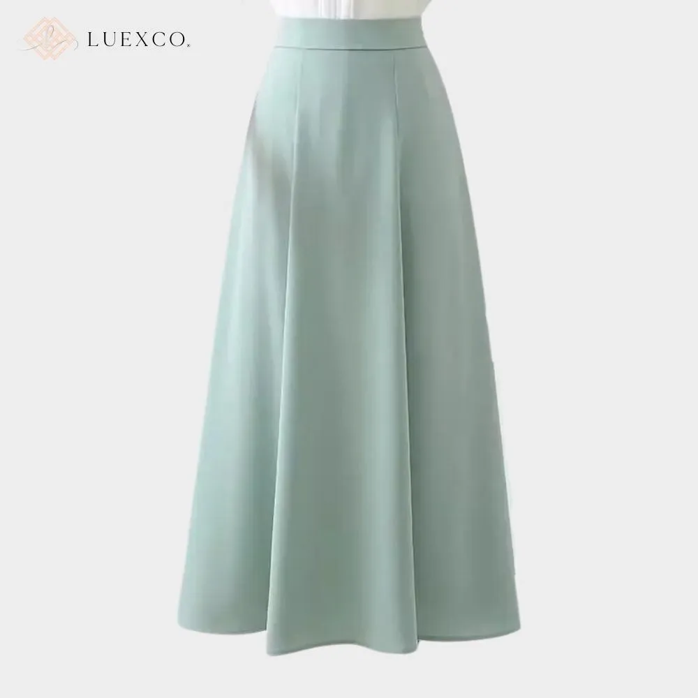 Luexco Pleated A-line Commuter Skirt