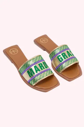 Maker's: Bobbie Mardi Gras Sandals