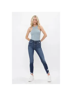 Mica Jean with mid rise ankle skinny Raheem detail