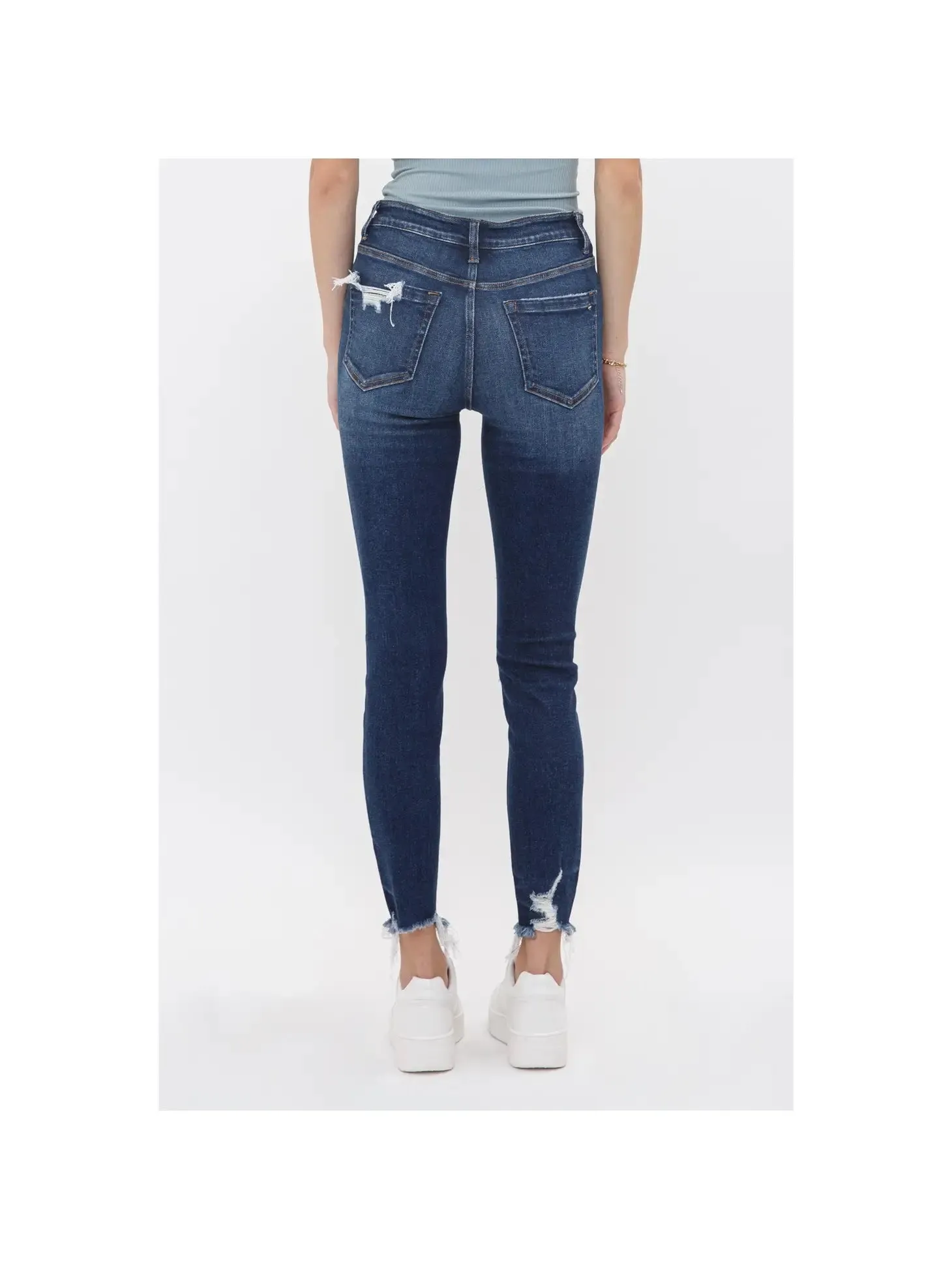 Mica Jean with mid rise ankle skinny Raheem detail