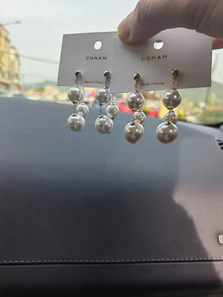 Pearl Beaded Tassel Celebrity Net Celebrity Stud Earrings