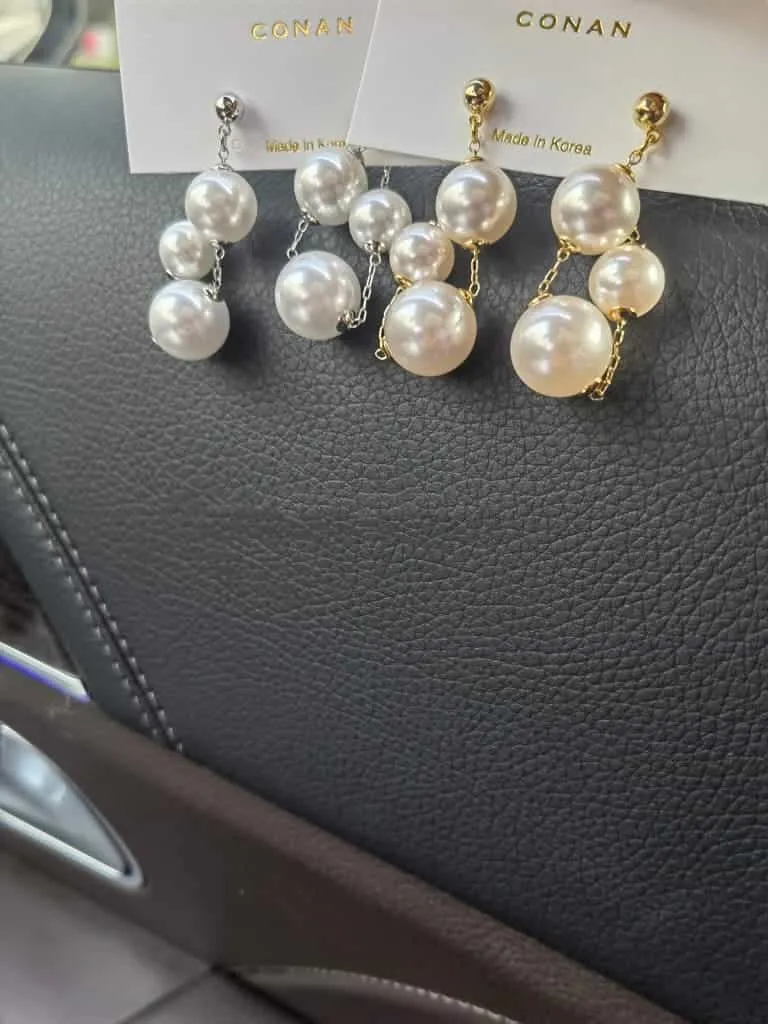 Pearl Beaded Tassel Celebrity Net Celebrity Stud Earrings