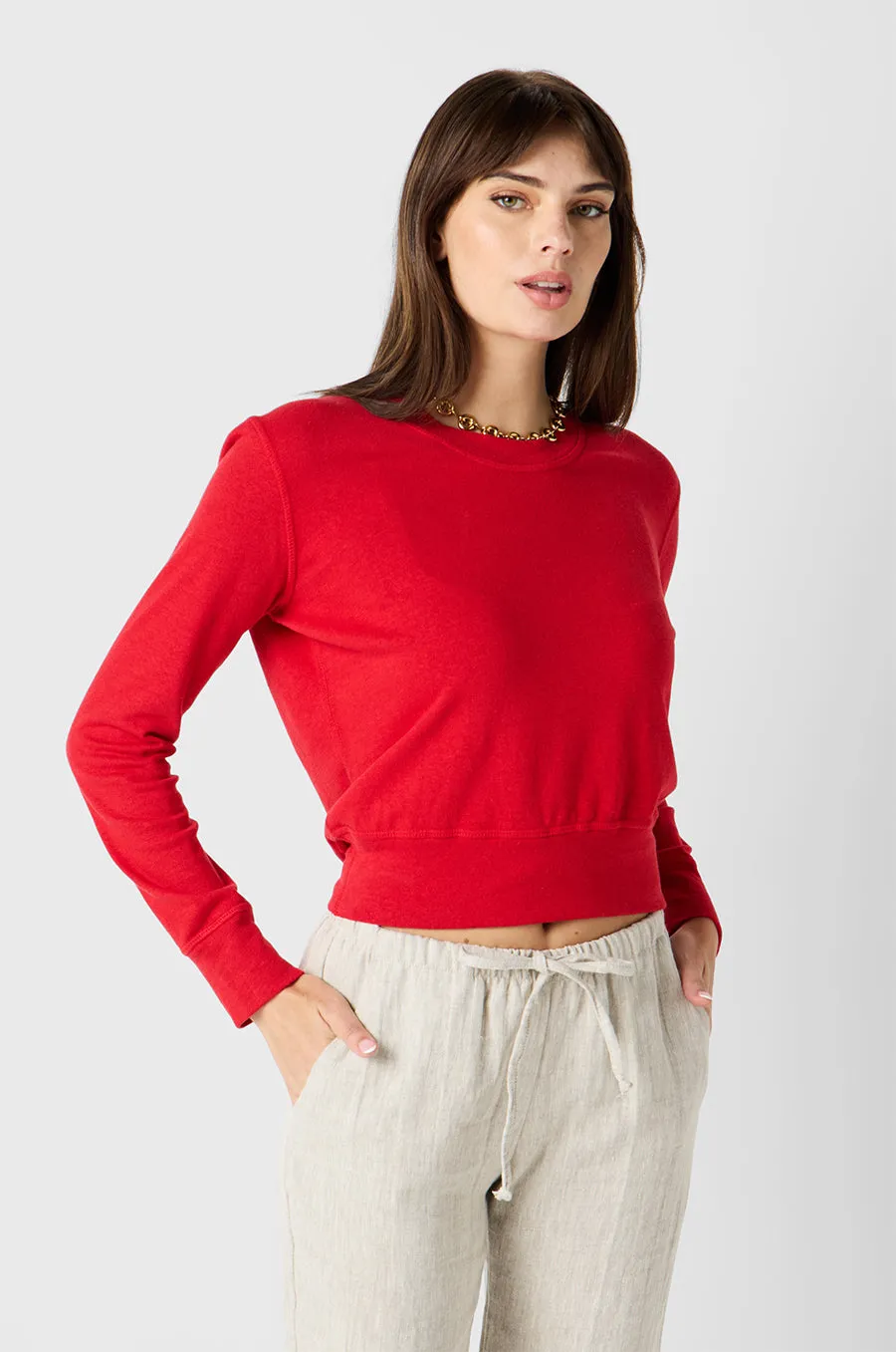 RELAXED PANT IN NATURAL LINEN