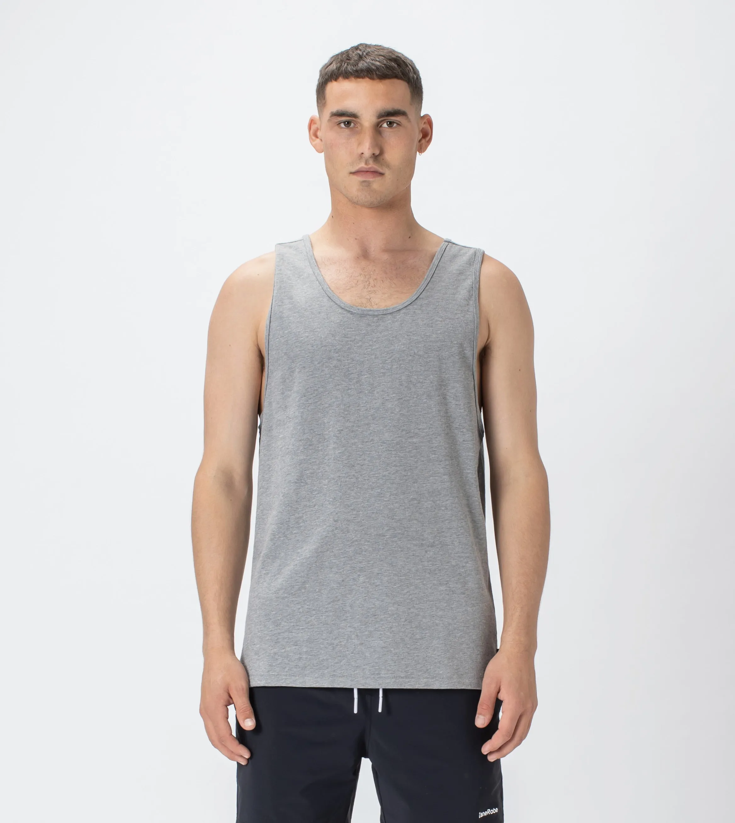 Rugger Tank Dk Grey Marle