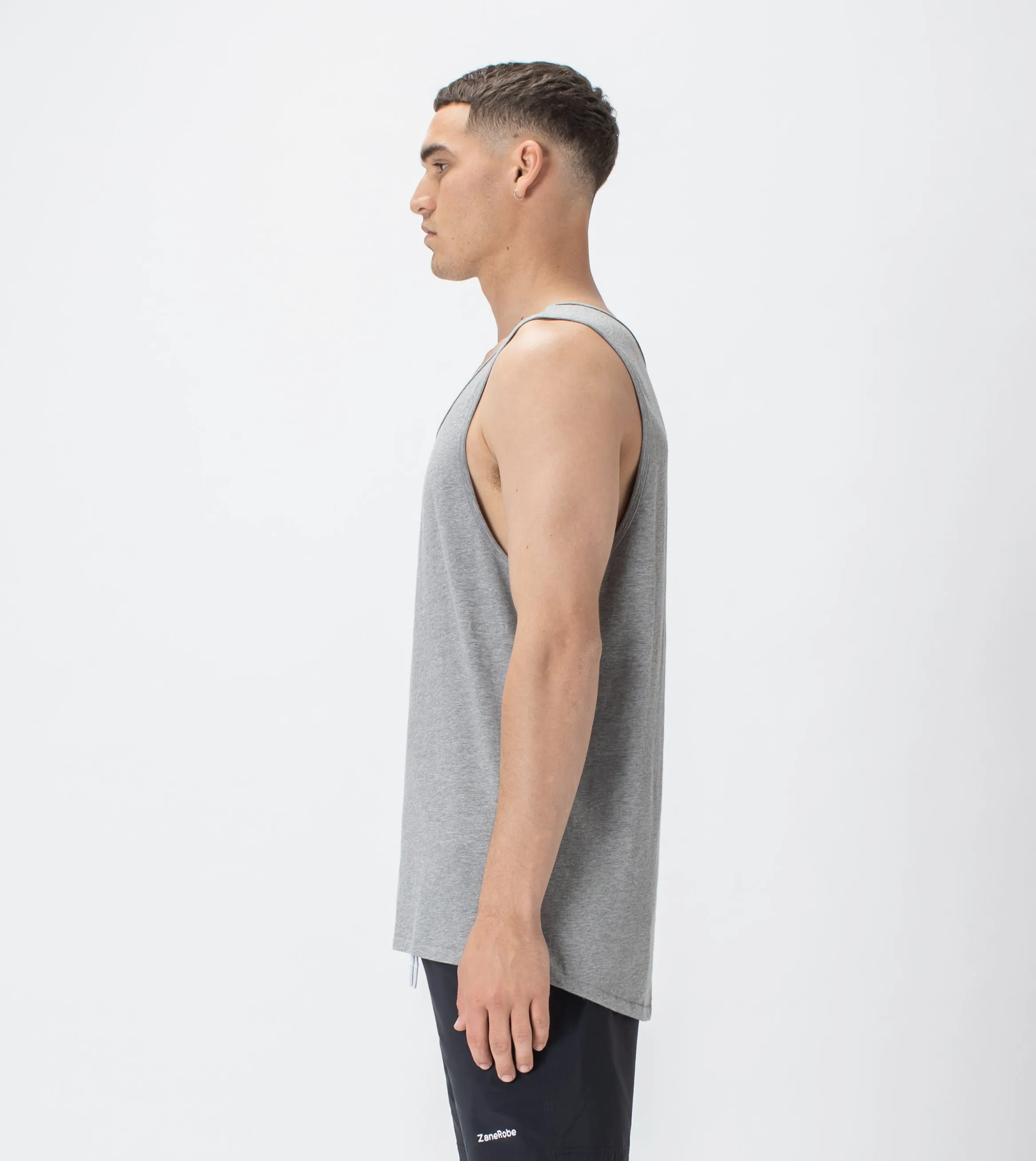 Rugger Tank Dk Grey Marle