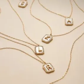 Shell Initial Necklace