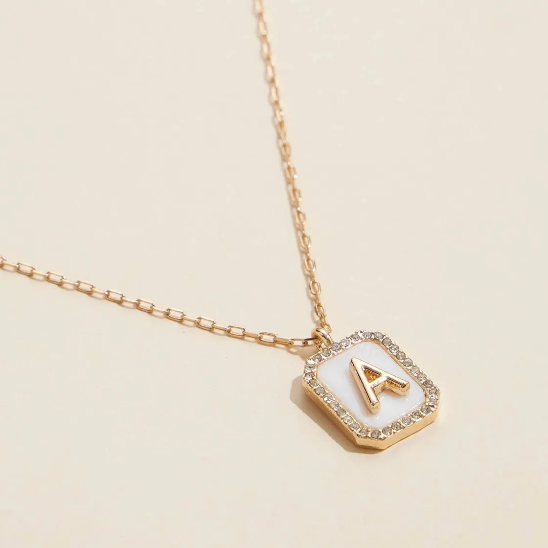 Shell Initial Necklace