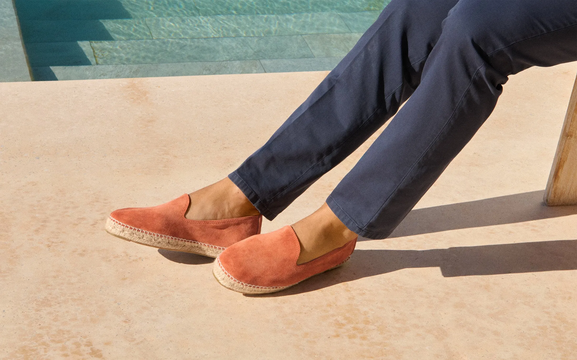 Suede Espadrilles - R75C0 - Hamptons Orange Rust