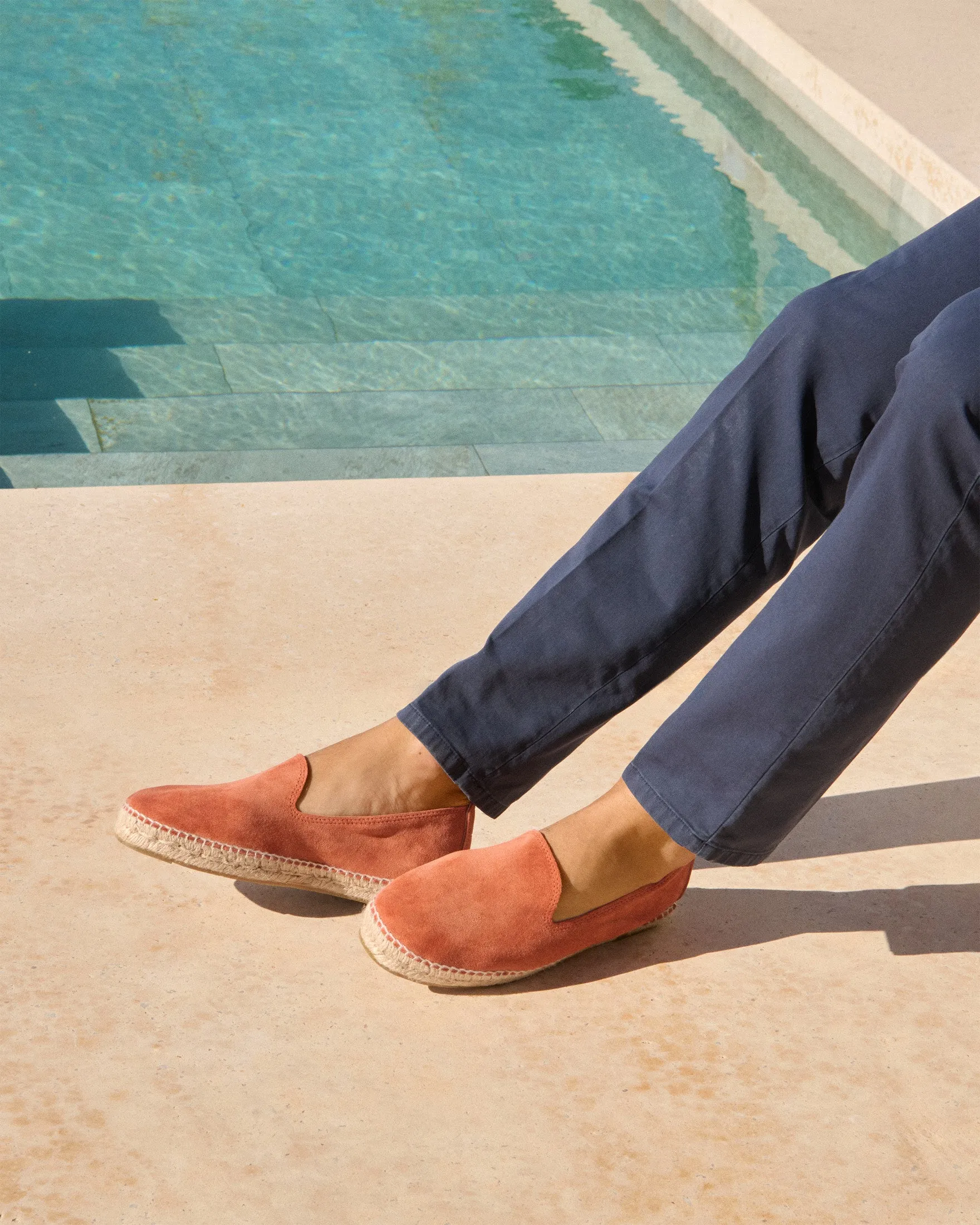 Suede Espadrilles - R75C0 - Hamptons Orange Rust