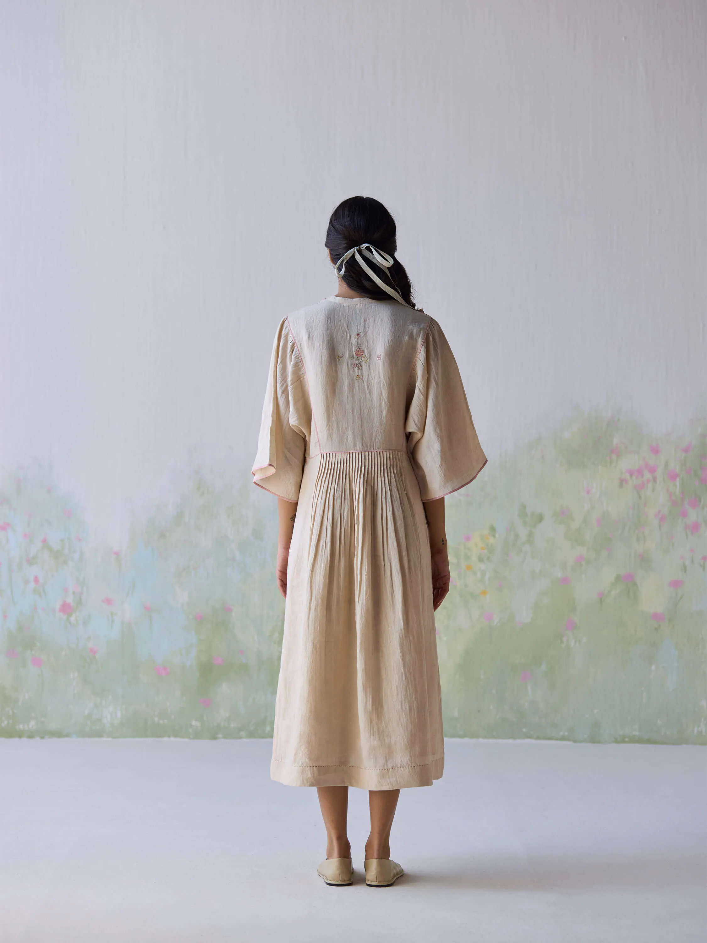 Sweetly Embroidered Kaftan Dress