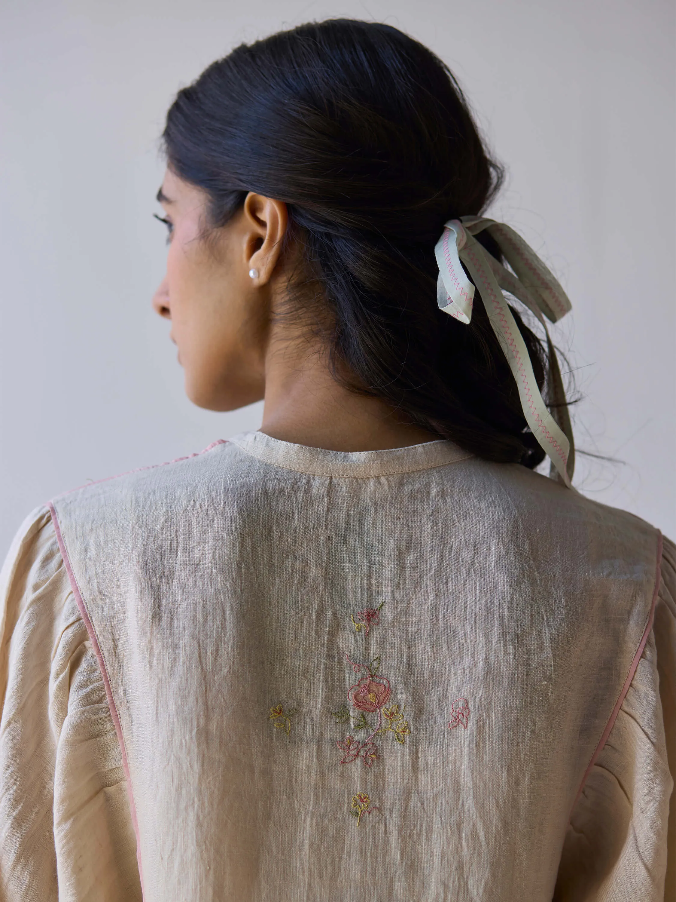Sweetly Embroidered Kaftan Dress