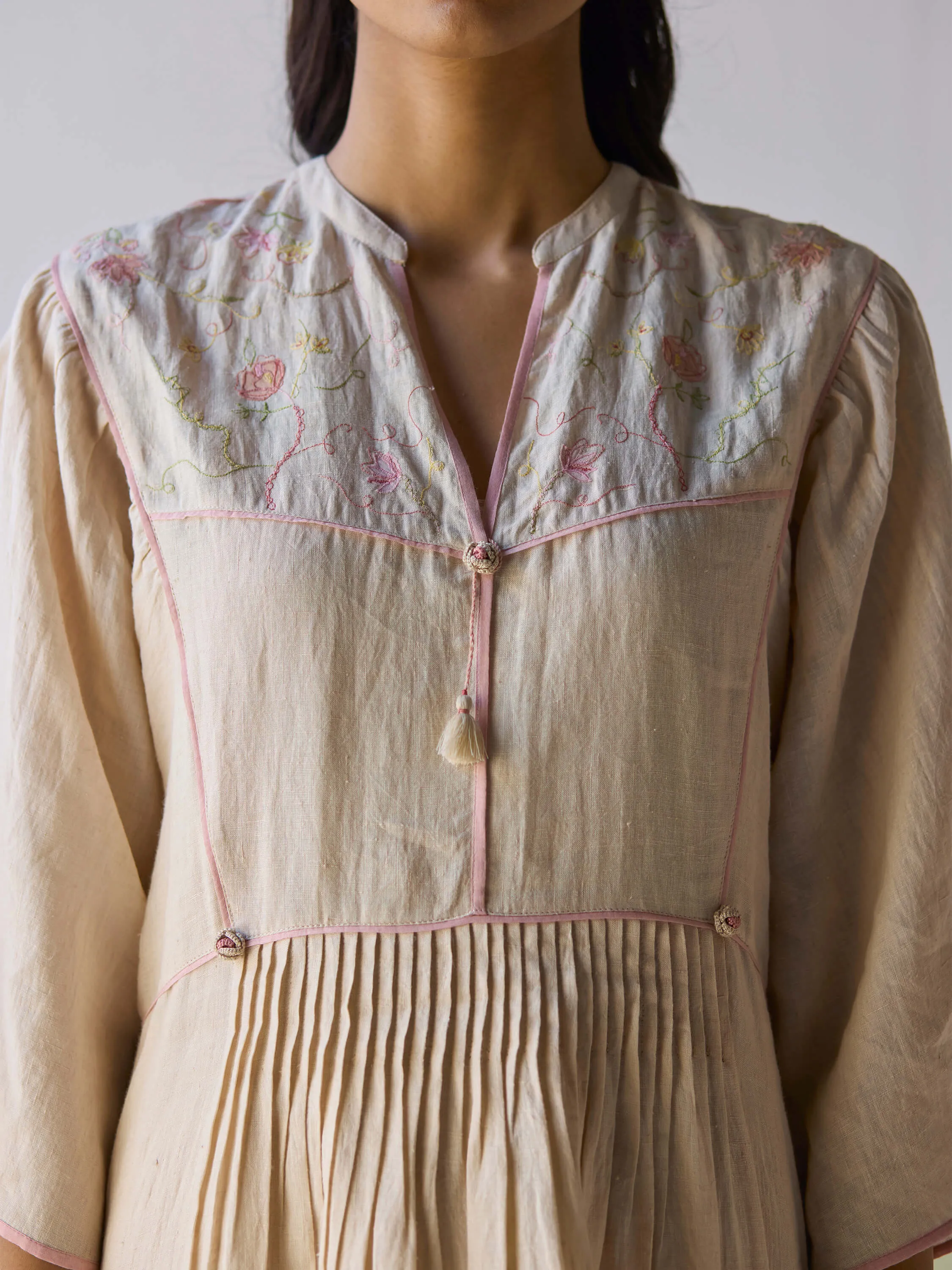 Sweetly Embroidered Kaftan Dress
