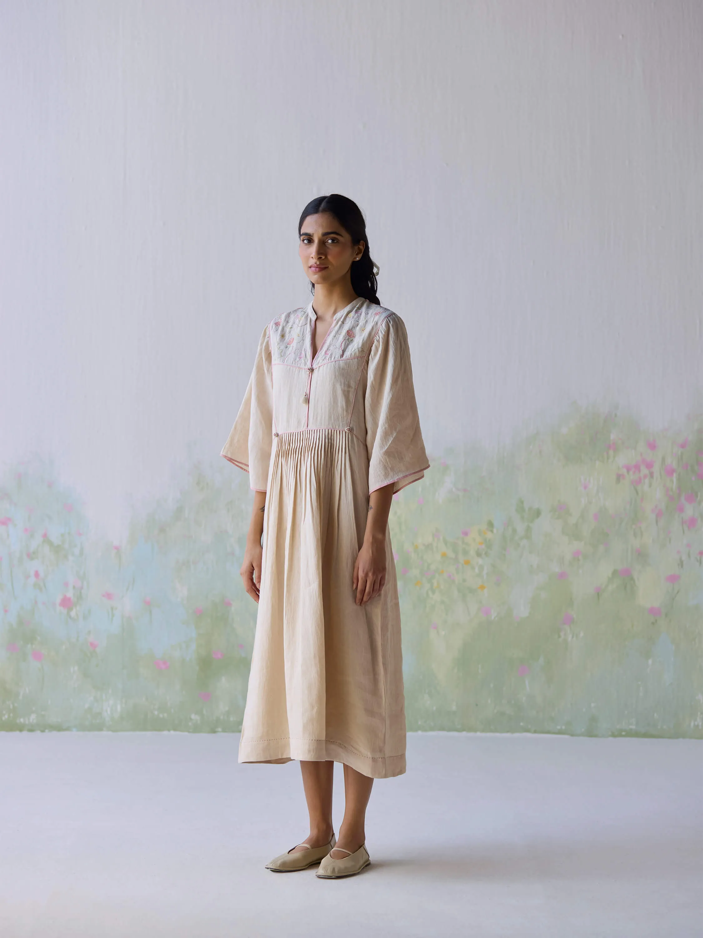 Sweetly Embroidered Kaftan Dress