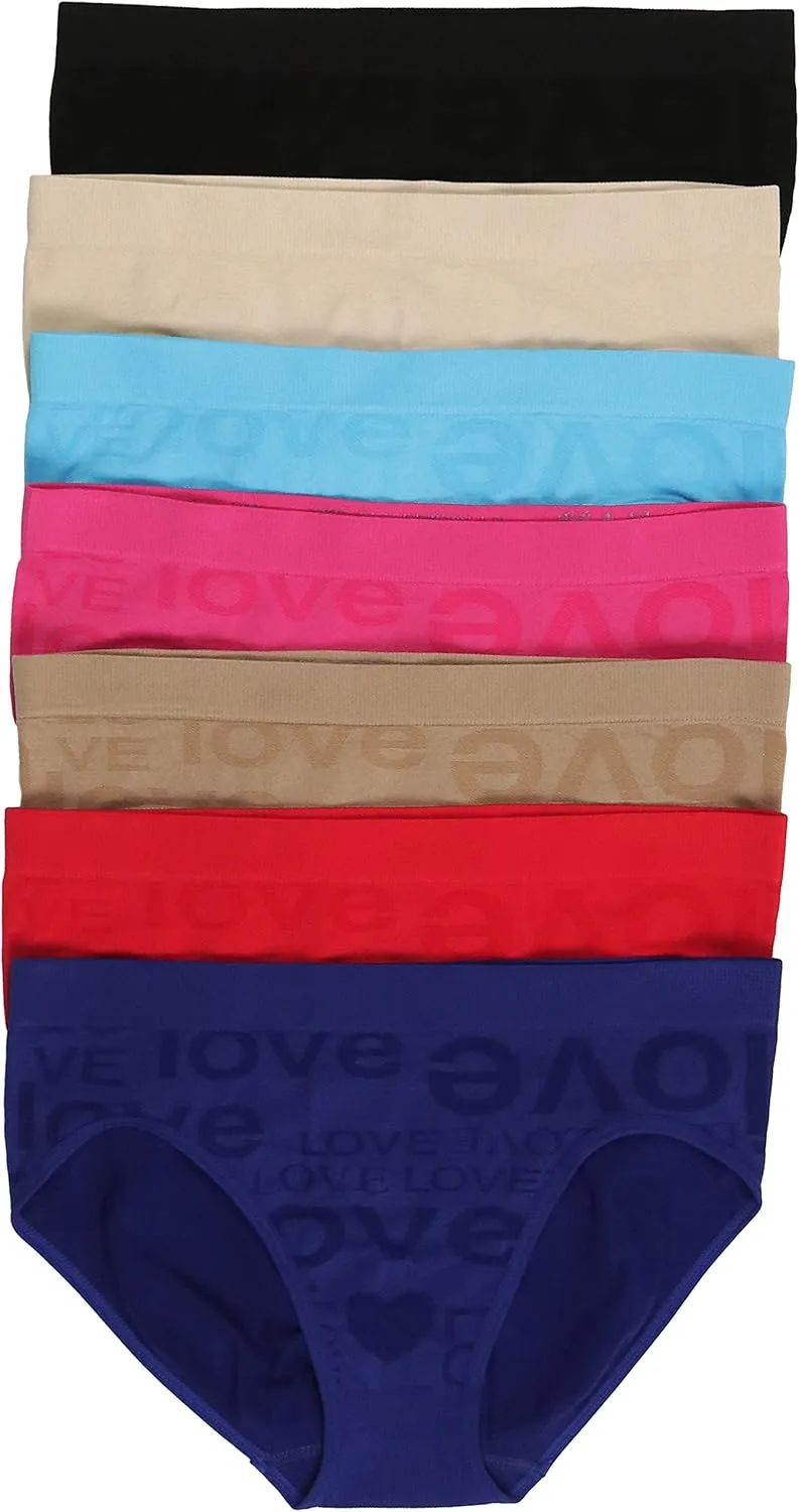ToBeInStyle Womens Comfortable Pack of 6 Bikini Brief Panties