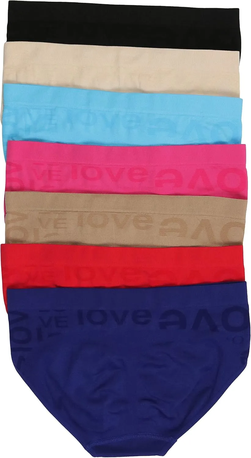 ToBeInStyle Womens Comfortable Pack of 6 Bikini Brief Panties