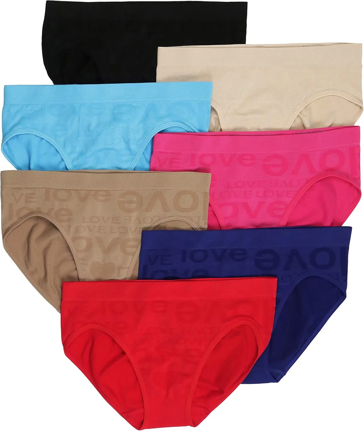 ToBeInStyle Womens Comfortable Pack of 6 Bikini Brief Panties