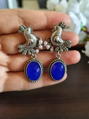 Trendy Oxidised Stud Earrings | Sarichka