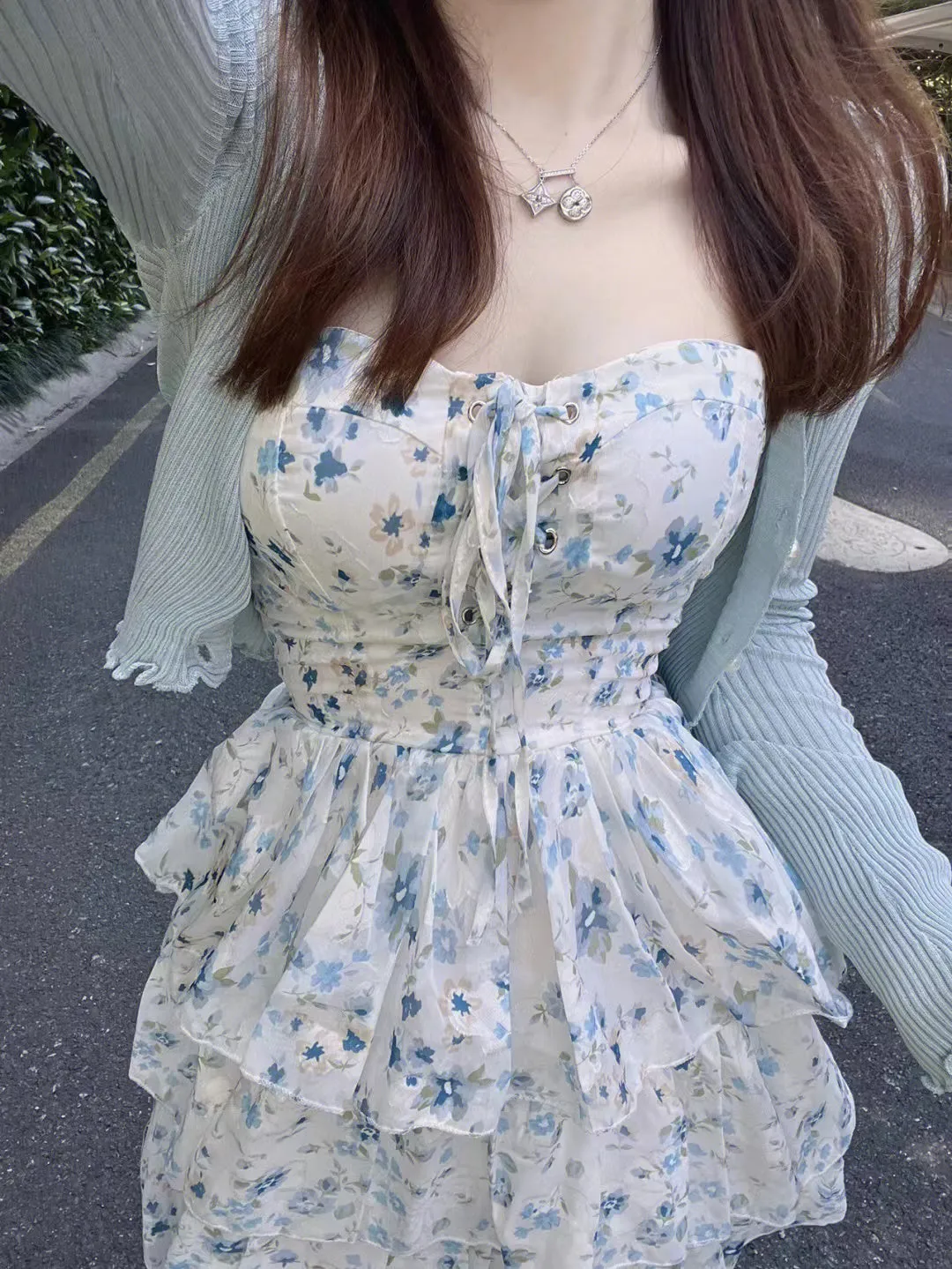 Versatile Chic: Sleeveless Mini Dress with Floral Pattern