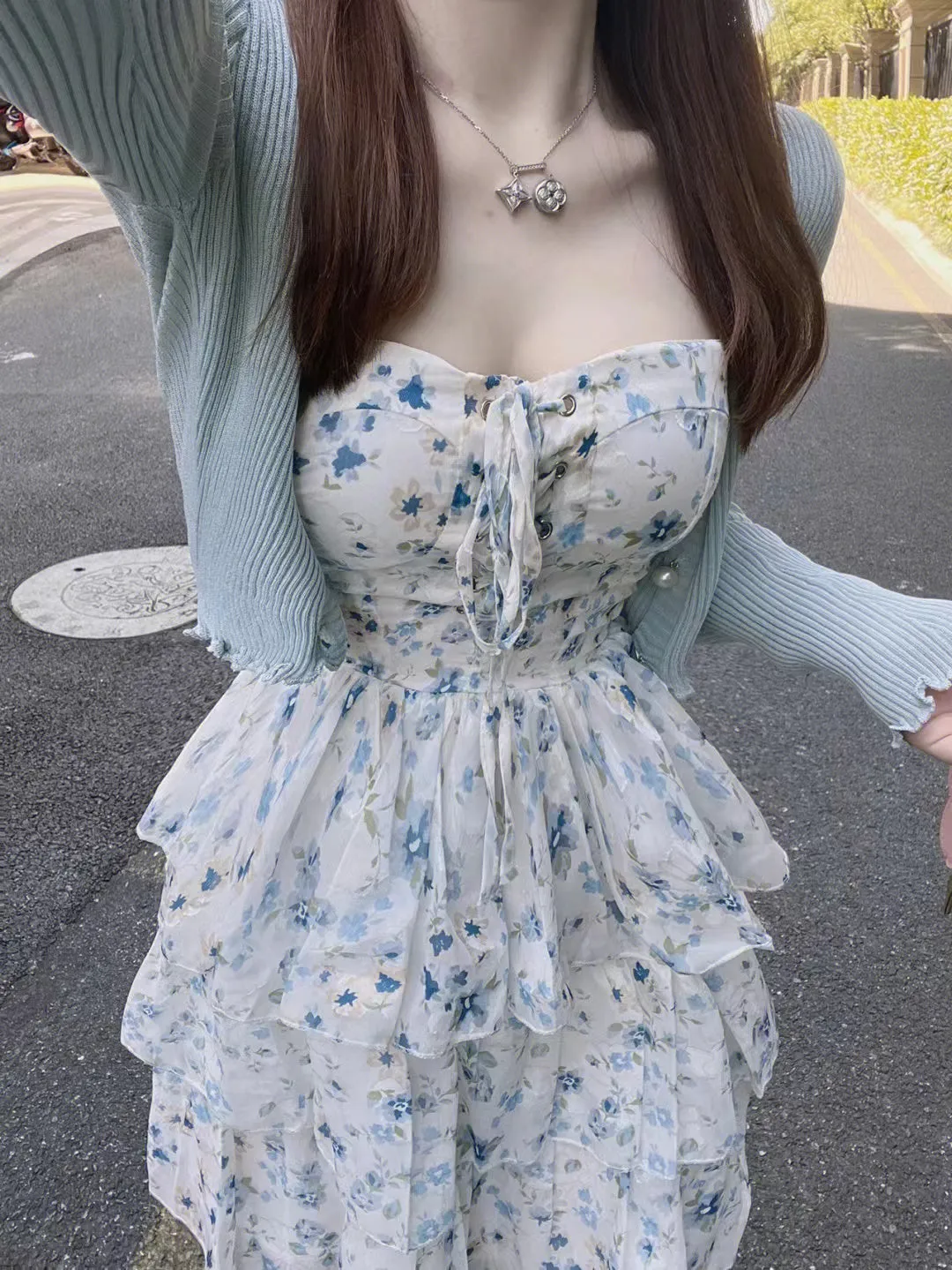 Versatile Chic: Sleeveless Mini Dress with Floral Pattern