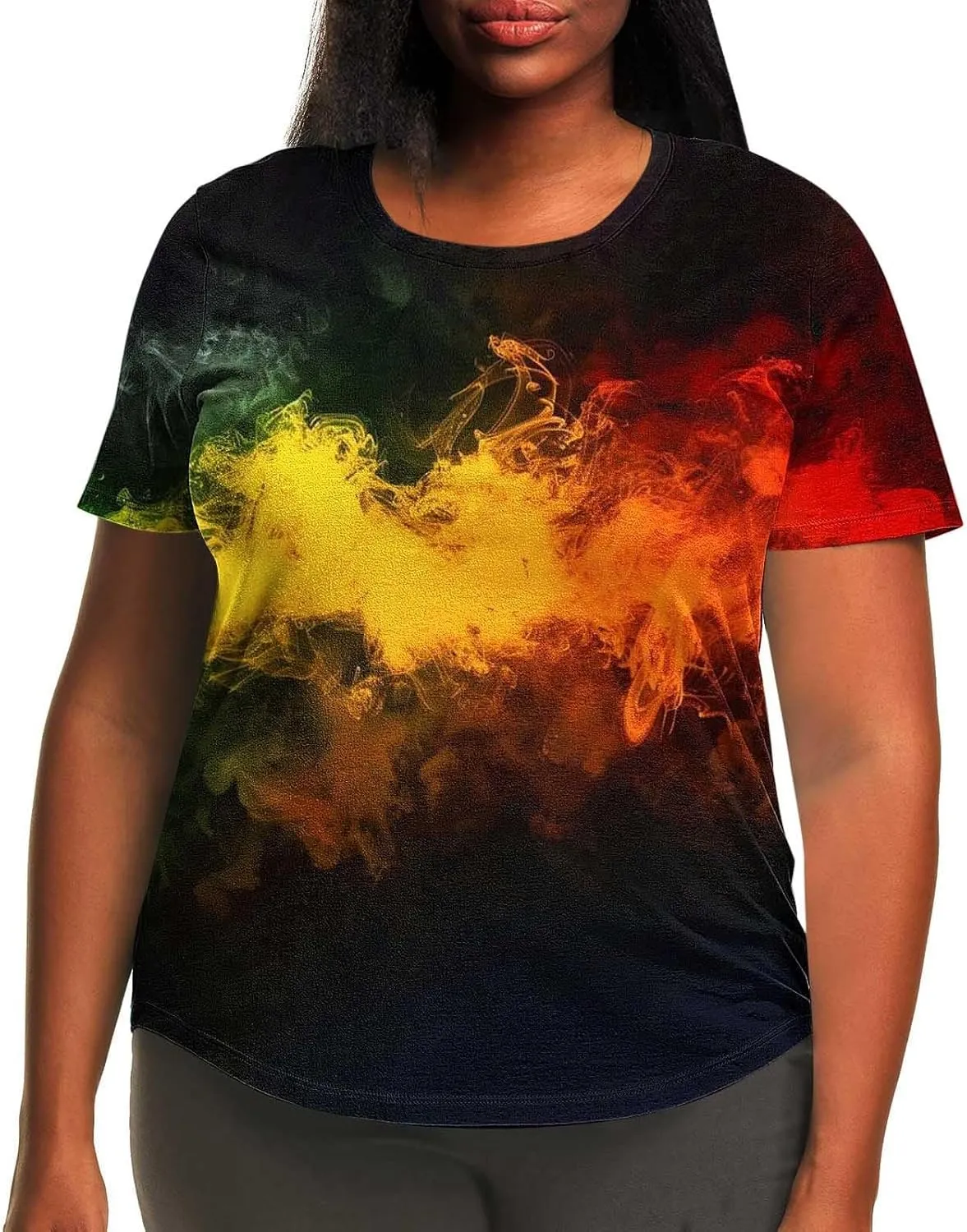 Womens Plus Size Juneteenth Shirt Short Sleeve Summer Tops Black History Month T-Shirts African Freedom Day Tees